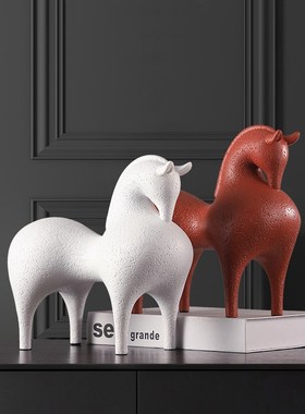 装饰品摆件现代抽象创意雕塑样板隔断办公桌面家居酒店摆饰