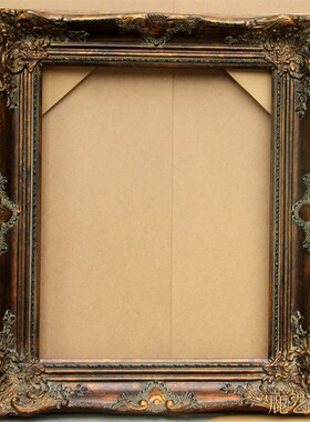 欧式实木画框定制暗金色画框镜框油画外框相框宽9.5cm厚5.5cm