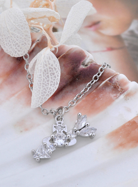 【官网正品】西太后新款全锆石箭头穿土星项链薇薇安爱情之箭