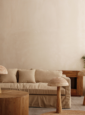 木质蘑菇摆件侘寂风摆放落地艺术品创意民宿花园庭院造景软装摆设