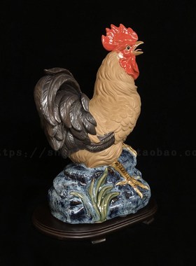 石湾陶瓷 陶瓷饰品 家居饰品 陶瓷摆件 生肖鸡