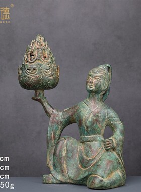 铜祥德青铜器古代熏炉博山炉大全战汉错金云纹博山炉朱雀熏炉卧狮