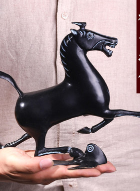 仿古工艺品铜奔马客厅家居商务礼品马踏飞燕马到成功青铜器摆件