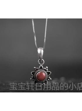 高档民尼泊银尔手工925饰宝石手镯吊坠 女个性 手錬品 创意覆古族