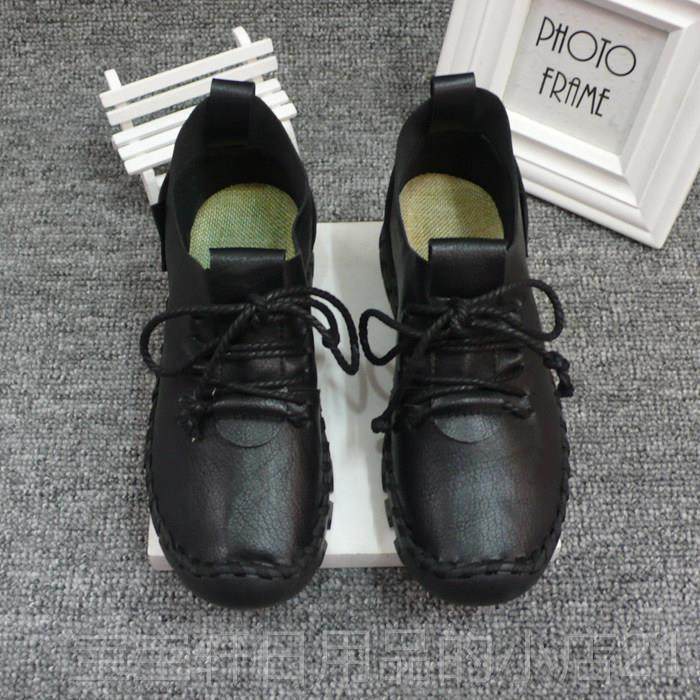 高档春秋女鞋新软皮平底妈鞋士单鞋软底超软红款色豆豆鞋休闲女妈,淘宝优惠券,粉丝福利购,淘宝优惠卷