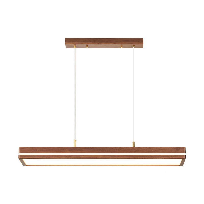 中式餐厅吊灯一茶室胡桃木632简约字长灯护全光谱眼长桌饭厅餐条,淘宝优惠券,粉丝福利购,淘宝优惠卷