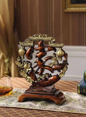 欧式客ltao1006厅置物玄架古典电视柜饰福博古创意复古装关家摆件