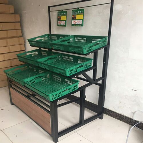 新款超市果菜架水果蔬菜架超市蔬菜水果货架多功能水果展示架生鲜 - 图0