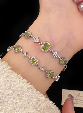 超闪橄榄绿微镶锆石方钻圆钻抽拉