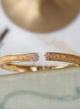 正品《未眠夜· JoureRo银se》原创计繁星D个设性日系轻奢开口手