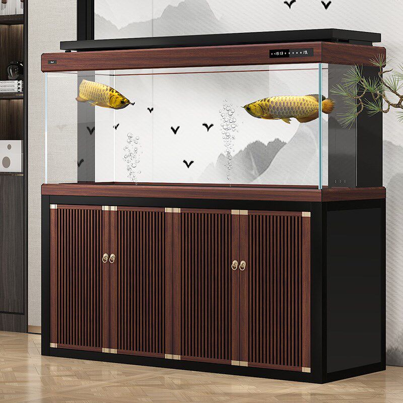 德克中式龙鱼专用缸客厅家用智能生态鱼缸免换水办公室底滤水族箱,淘宝优惠券,粉丝福利购,淘宝优惠卷