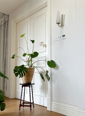 【花腿小边几】沉物家居西洋中古古董复古复刻法式木花架花几边桌