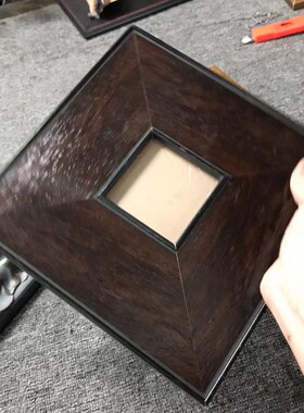 【可以定制】木色温柔治愈系画框天隆出口欧式实木油画框复古