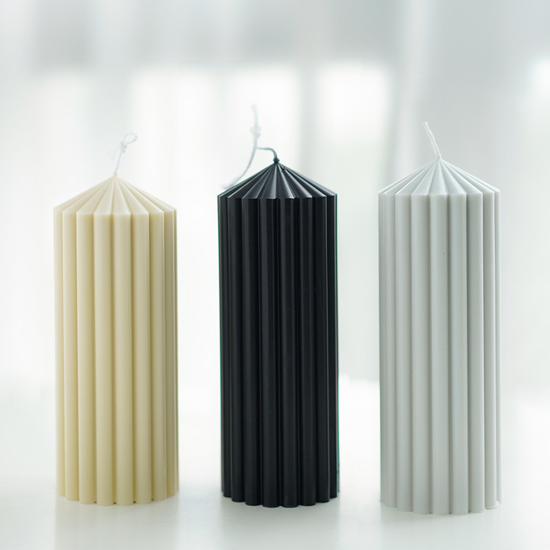 尖顶条纹压克力PC模具 香薰蜡烛diy粗齿条圆柱形蜡烛模具,淘宝优惠券,粉丝福利购,淘宝优惠卷