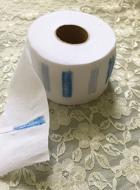 一次性围脖纸防止碎发掉脖子染剪发理发护颈纸围脖纸盒子美发工具