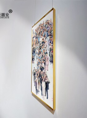 中华人文图挂画复古装饰画墙纸艺术手工文艺家用墙上成品