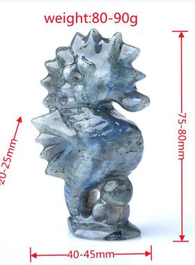 热雕销天拉布拉多水然晶雕刻海石20230714马雕像刻工艺品卡通装饰