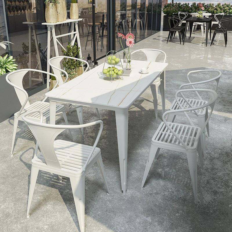 现代大理石室外桌椅组合民宿休闲岩板餐桌露天餐厅户外饭店洽谈桌,淘宝优惠券,粉丝福利购,淘宝优惠卷