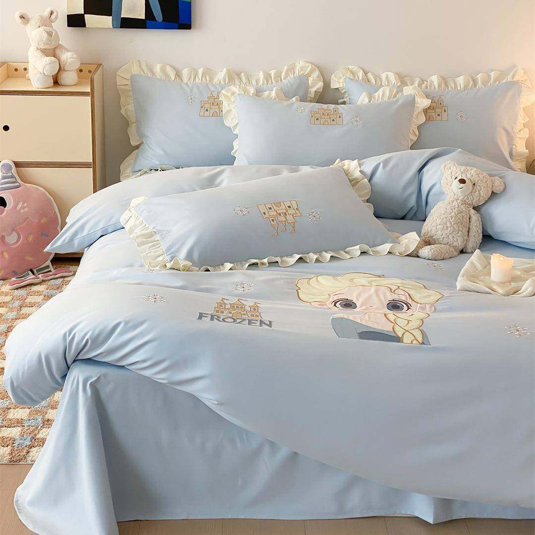 公主风全棉磨毛三四件套少女粉加厚纯棉保暖被套单双人用床品家纺,淘宝优惠券,粉丝福利购,淘宝优惠卷