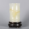 Natural jade pen holder, office stationery, creative business gifts, home crafts, Afghan jade ornaments, small vase