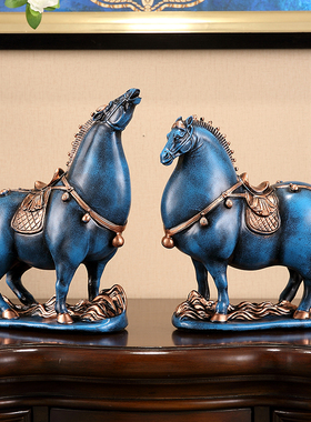 马摆件大号招财唐马客厅工艺品办公室桌酒柜摆设公司开业乔迁礼品