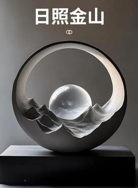 跨境热卖日照金轻奢山设计感桌面客厅卧架室酒摆电视SHBH1588柜树