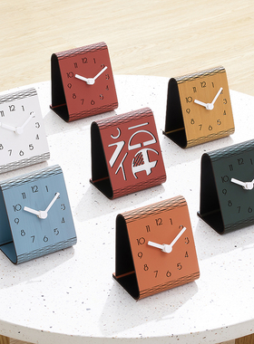 Noridongsan时尚家用座钟简约台钟饰品书房卧室桌面摆件静音摆钟