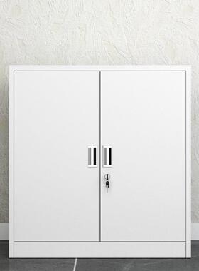 中二斗矮柜铁皮储柜办公室文件柜带车锁抽屉间柜工具FS755867资料