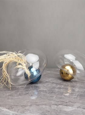 现代简约水培花插花瓶摆件客厅餐桌样板房办公室茶V几家居装饰花