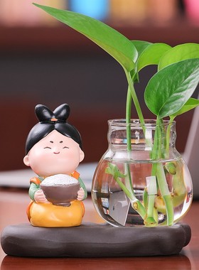 唐仕女可爱桌面房间装饰摆件客厅茶桌办公室博古架博古架创意摆设