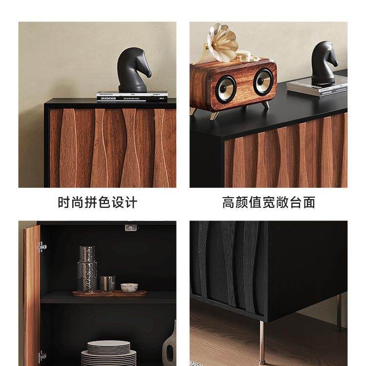 中古木餐边柜客厅墙靠装电饰柜斗柜玄关实视BJW柜极简落地矮柜E^ - 图1