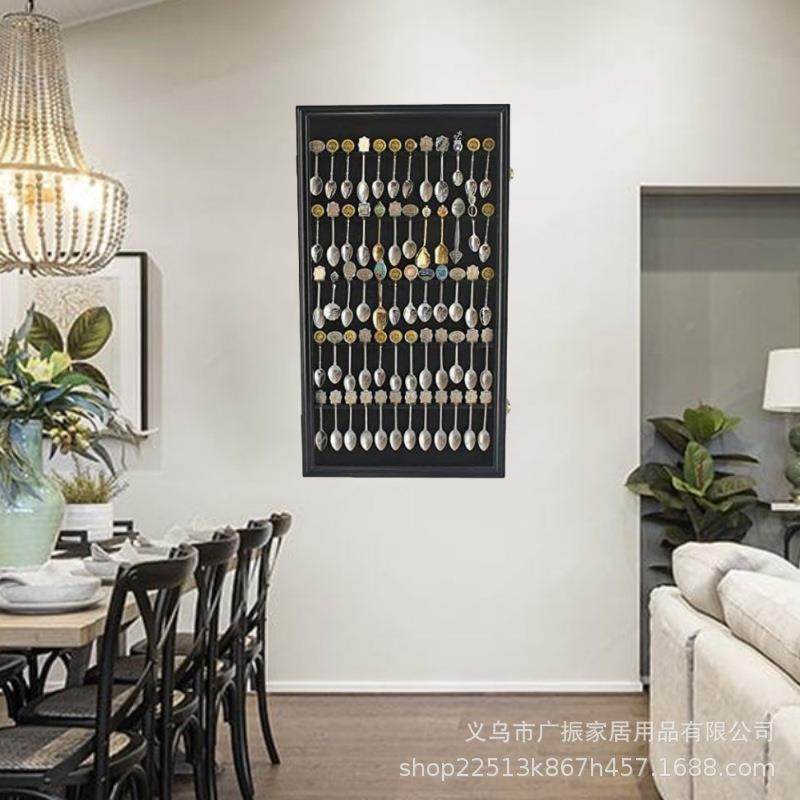 6勺纪子展示架储金属勺0子陈列收纳存框悬挂装饰艺术念SZZSK--M木,淘宝优惠券,粉丝福利购,淘宝优惠卷
