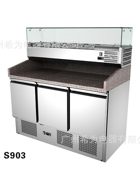 商用不锈钢挖孔风冷冷藏工作台