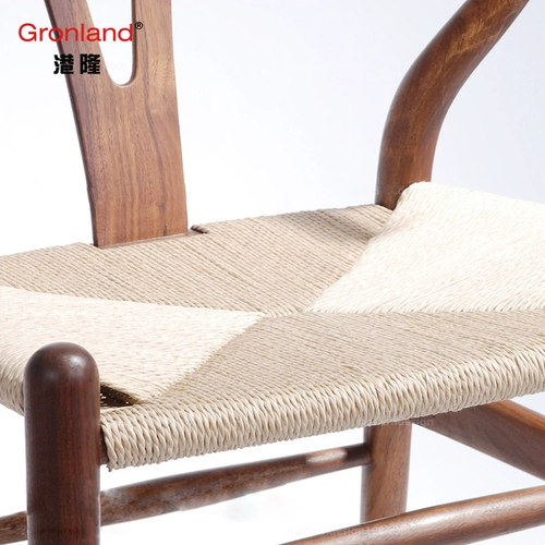 Бревенчатое кресло y Стул Ресторан ресторан с твердым деревом домашнее исследование костяное кресло простые китайские дизайнерские кресла
