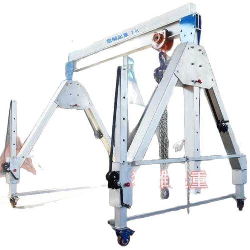 小型1吨铝合金龙门吊 3吨铝合金移动龙门架 便携式吊机吊运机 - 图3