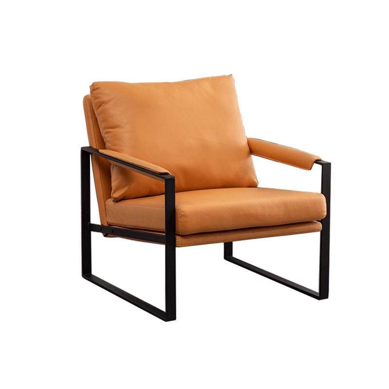 单人沙发铁艺简约客厅阳台卧室接待科技布懒人意式休闲极简皮椅子,淘宝优惠券,粉丝福利购,淘宝优惠卷