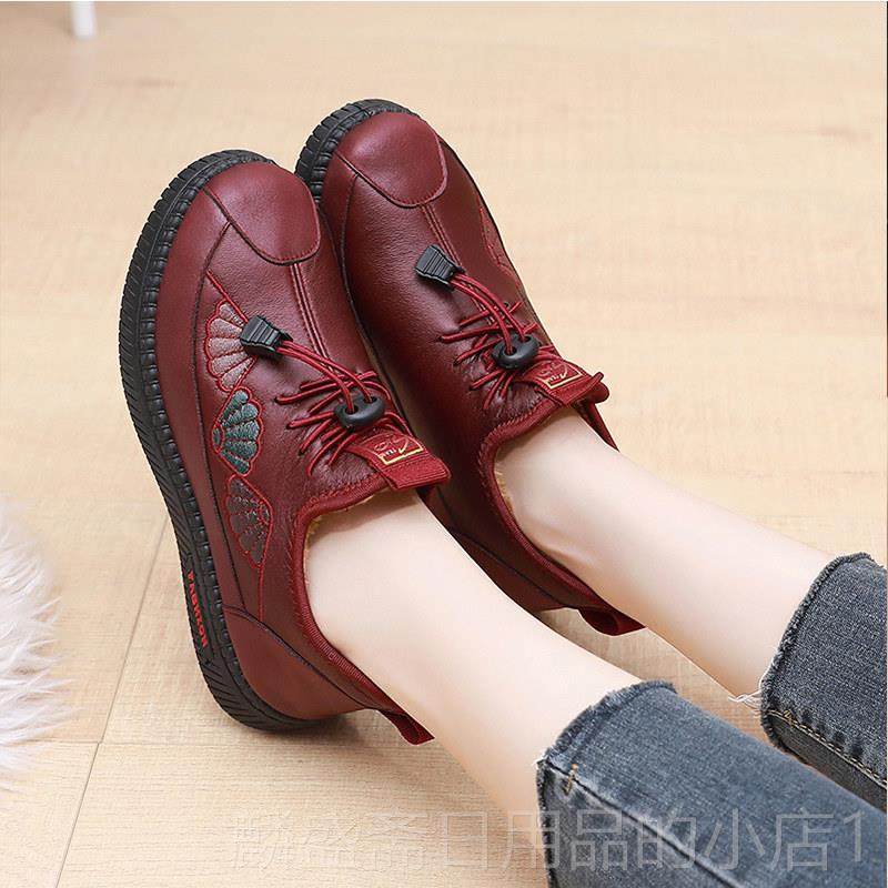 正品2靴023新款棉鞋女冬加绒暖保妈妈鞋防滑底棉靴软皮面防水中老,淘宝优惠券,粉丝福利购,淘宝优惠卷