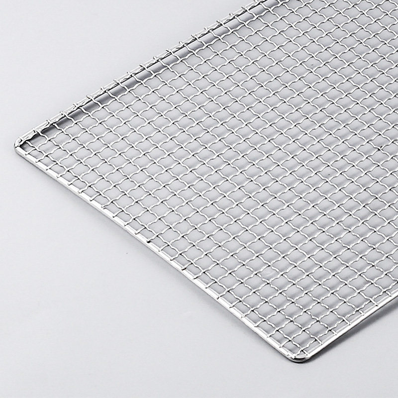 BBQ mesh 304 stainless steel BBQ wire mesh rectangular grill mesh BBQ utensils BBQ mesh thickened