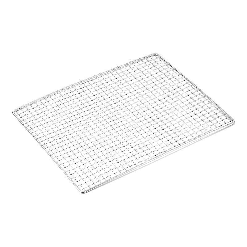 BBQ mesh 304 stainless steel BBQ wire mesh rectangular grill mesh BBQ utensils BBQ mesh thickened