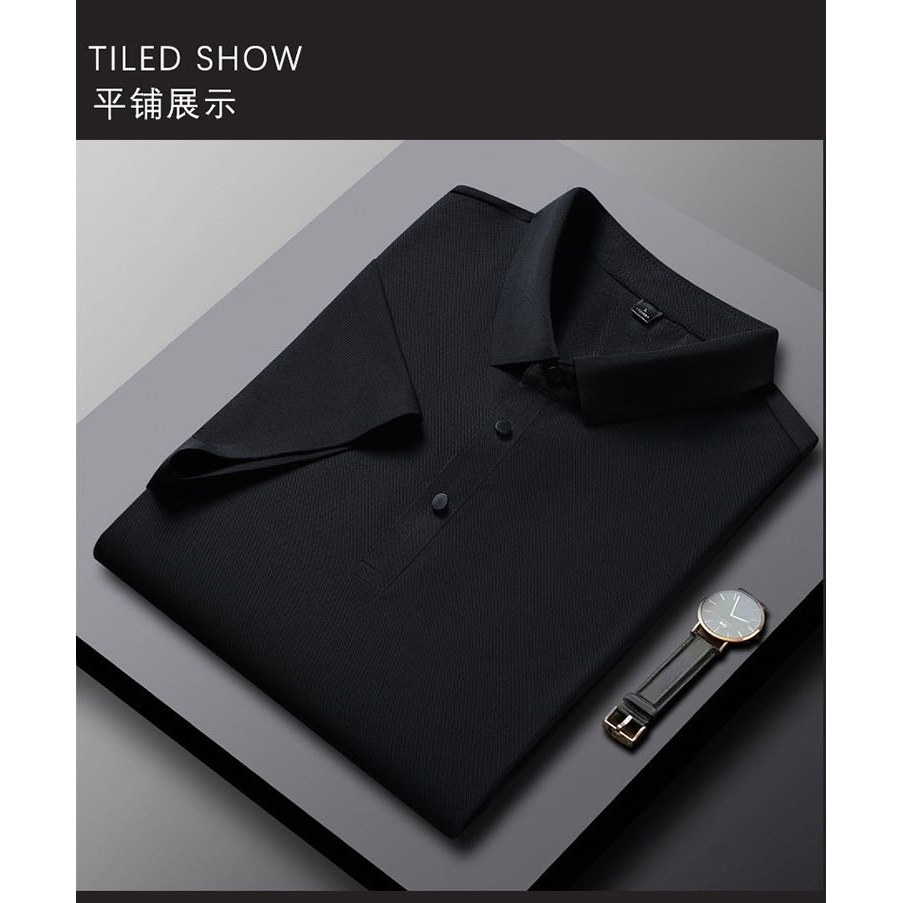 yaloo/雅鹿2026霞湖款夏季POLO衫高档宽松商务翻领冰丝裤透气直筒