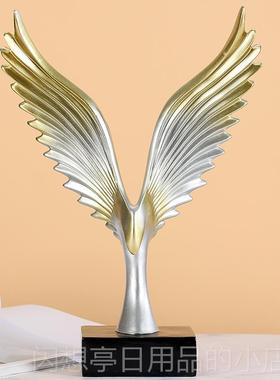 正品大鹏展翅欧式大宏图电展视框家居客厅室办公桌面品酒柜装饰鹿