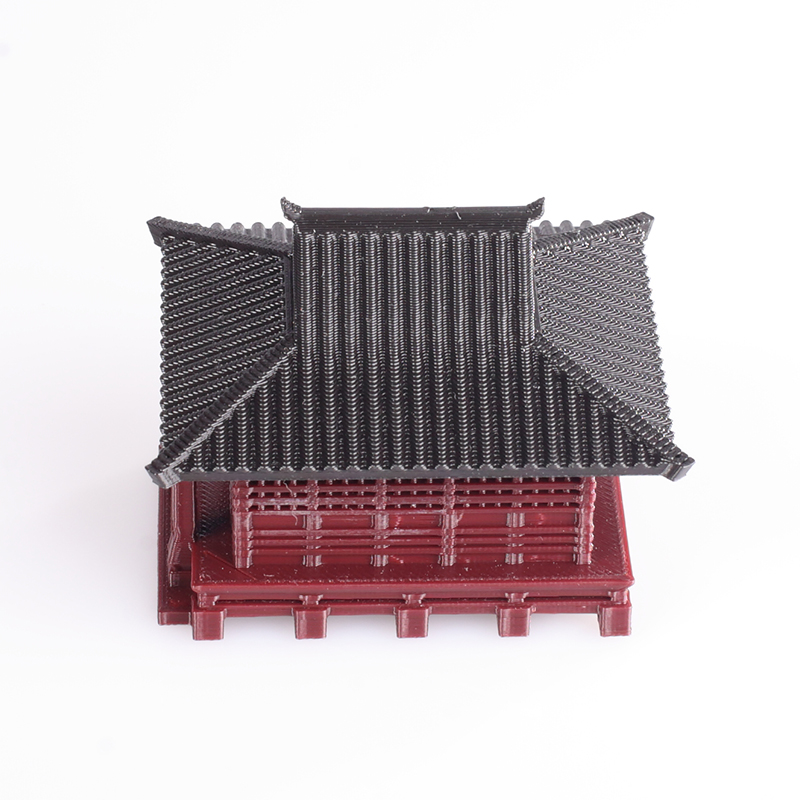 中式禅房小屋古建筑模型假山吸水石水陆缸微景观盆景造景素材摆件 - 图2