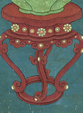 宋画万年青图古代花鸟画卷轴国画名画复制品仿古画装饰画中式挂画