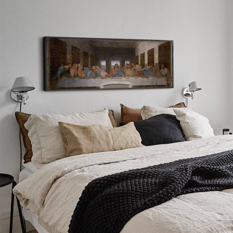 上品印画 达芬奇最后的晚餐 欧式油画办公室书房装饰画挂画框墙画,淘宝优惠券,粉丝福利购,淘宝优惠卷