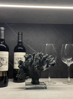 样板间简约家居摆件软装饰品珊瑚相架酒具树脂陶瓷工艺品ZH3535