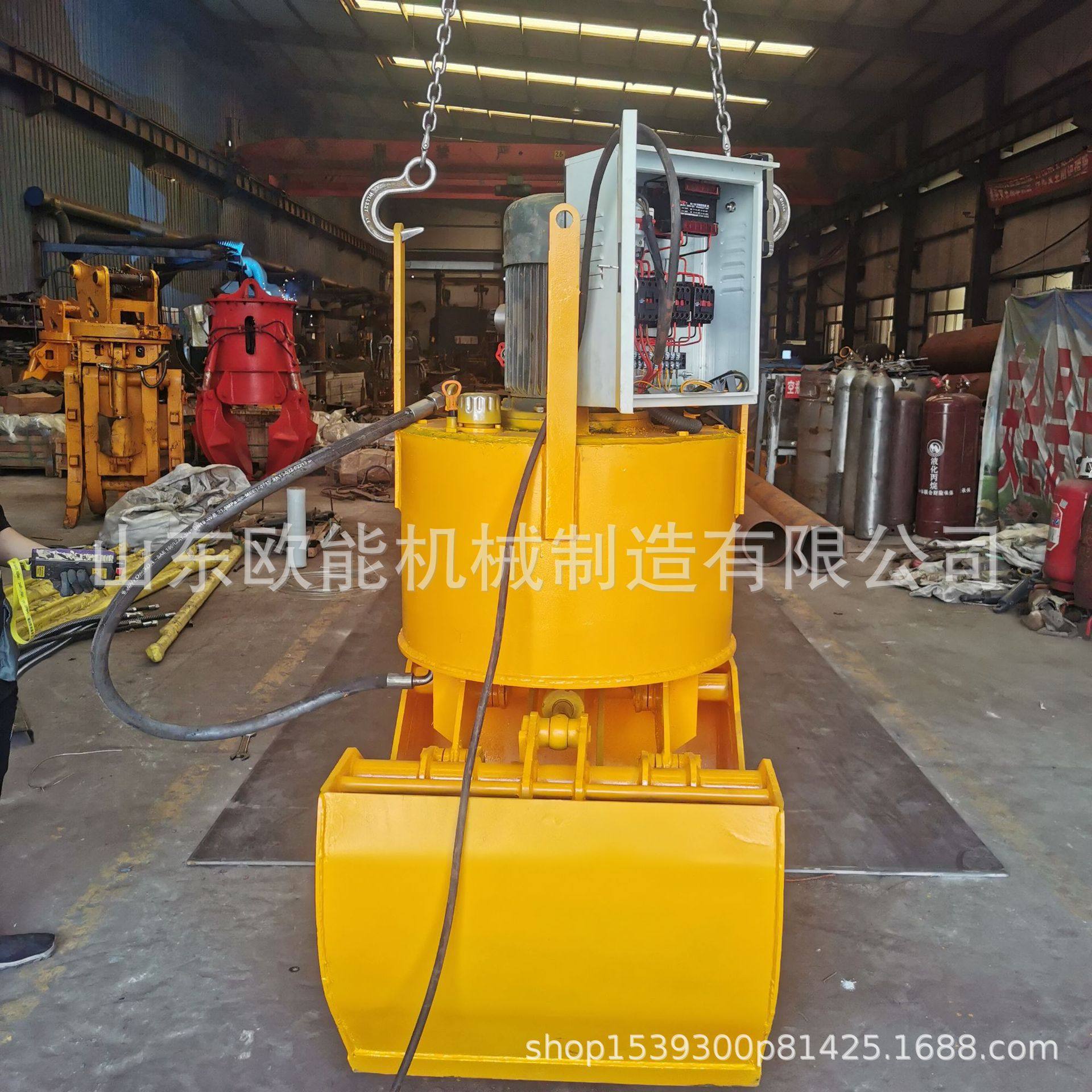 欧能机械供应码头装卸用行车电动液压贝壳斗 卸煤抓沙斗快速便捷,淘宝优惠券,粉丝福利购,淘宝优惠卷