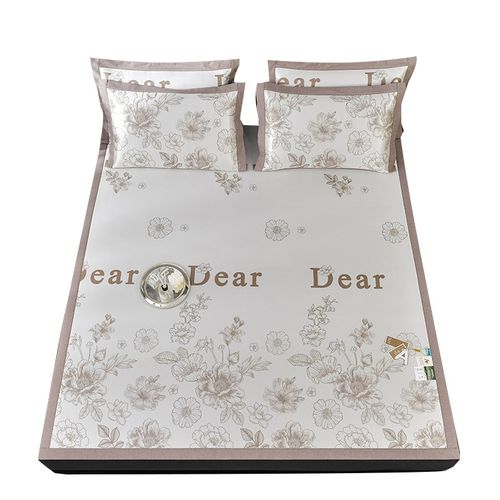 夏季碳光凉席冰丝席三件套2024新款学生宿舍单人席子双人席可折叠 - 图3