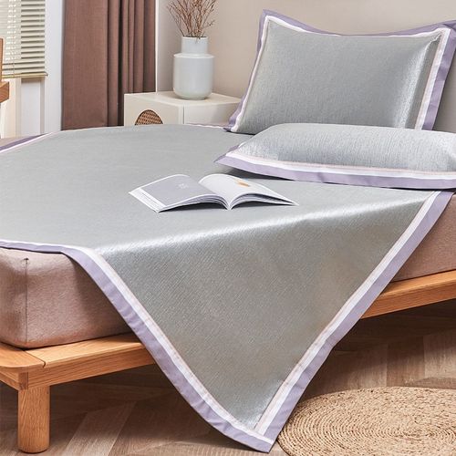 老席匠冰丝凉席水洗机洗a类高端席子夏季2024新款三件套宿舍席子 - 图1