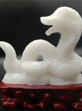 白玉十二生肖摆件鼠牛虎兔龙蛇马羊猴鸡狗猪客厅办公室装饰工艺品