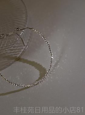 正品君君老超级闪光92口5银手镯进工艺每颗珠45个银刻树面